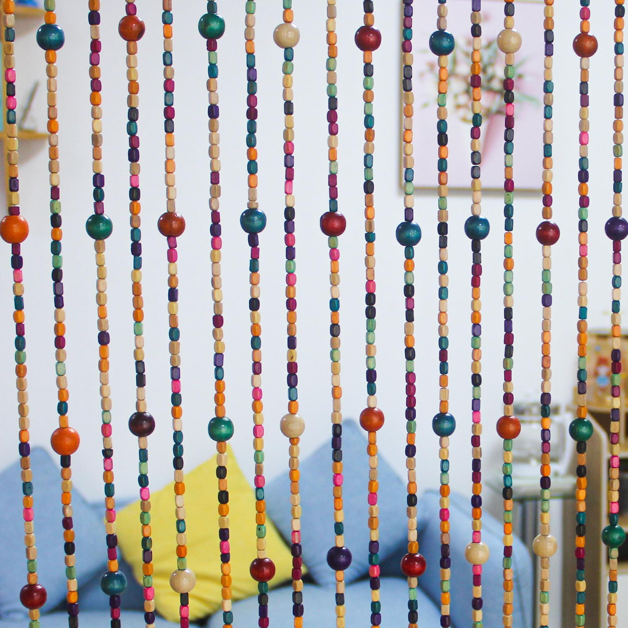 Amazon.com: Urmforweilin 38 Strands Colorful Boho Hippie Door